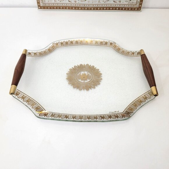 Georges Briard MCM Glass Serving Trays - Picture 2 of 8